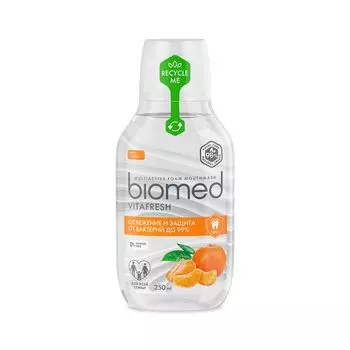 Ополаскиватель пенный для полости рта комплексный с 6 лет Vitafresh Biomed/Биомед фл. 250мл
