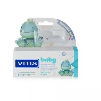 Паста-гель зубная Vitis/Витис Baby 0+ с напальчником 30мл