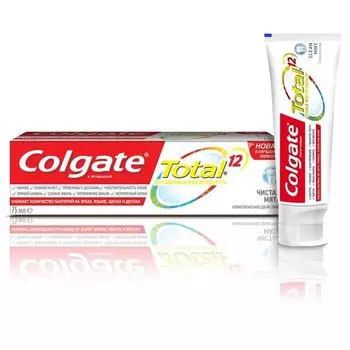 Паста зубная чистая мята Total 12 Colgate/Колгейт 75мл