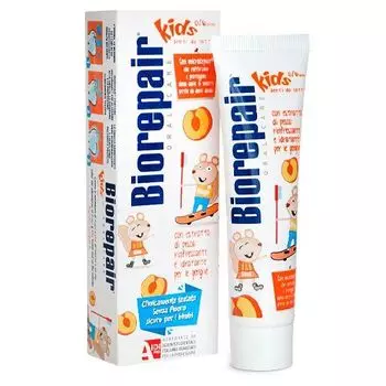 Паста зубная c экстрактом персика детская 0-6 лет Kids Biorepair/Биорепэйр 50мл