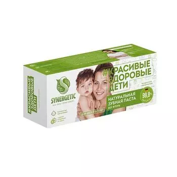 Паста зубная детская липа и ромашка от 0 до 3 лет Synergetic 50г