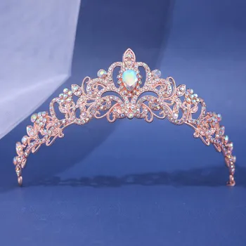 Серебряный цвет, хрустальные диадемы и короны, стразы, диадема для выпускного, Корона для женщин, свадебные аксессуары для волос, ювелирные изделия, корона, подарок