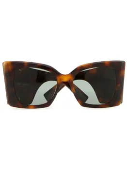 Saint Laurent Eyewear солнцезащитные очки SL M119 Blaze, коричневый