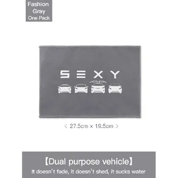 Для Tesla Model 3 Model Y Model X Model S Коралловый флис Замша Автомойка Coral Fleece красный