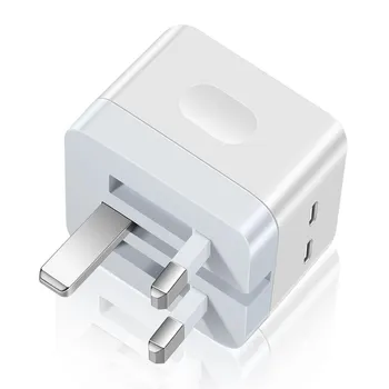 Порт типа C USB C Зарядное устройство Порт типа C Быстрая зарядка Двойная зарядная головка типа C для путешествий Pd40w Быстрое зарядное устройство Адаптер питания для ЕС и Великобритании EU