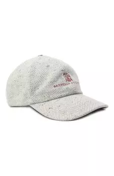 Шерстяная бейсболка Brunello Cucinelli