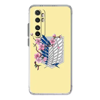 Чехол для телефона с логотипом «Атака Титанов» для Xiaomi Mi 12 9T 11X 12X 10T 5G 11 Lite Note 10 11T Poco X3 NFC M3 F3, мягкий прозрачный чехол из ТПУ Mi 9T
