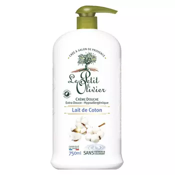 LE PETIT OLIVIER Крем для душа нежный молочко Хлопка Lait de Coton Crme Douche