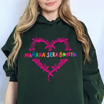 Karol G Mana Sera Bonito with Hearth Hoodie XS чёрный