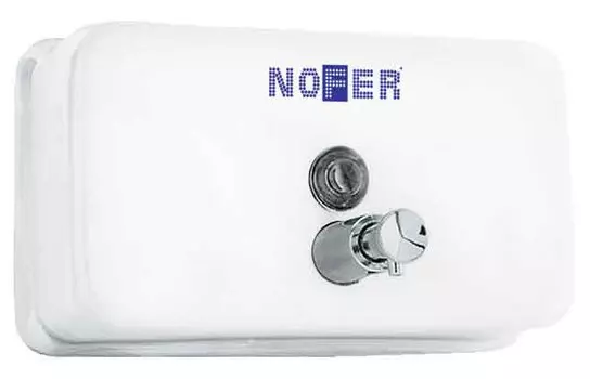 Диспенсер для мыла 1200 мл белый Nofer Inox 03002.W