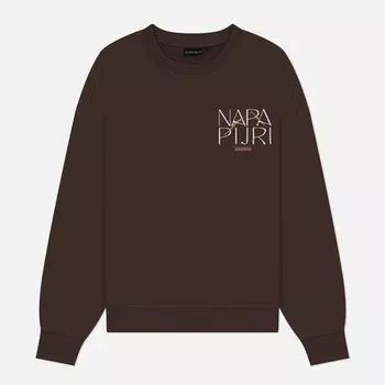 Женская толстовка Napapijri Rhin Crew Neck, цвет коричневый, размер M