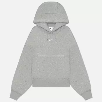 Женская толстовка Nike Phoenix Fleece Oversized Hoodie, цвет серый, размер M