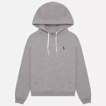 Женская толстовка Polo Ralph Lauren Embroidered Logo Hoodie, цвет серый, размер S
