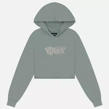 Женская толстовка RIPNDIP Angels Cropped Hoodie, цвет зелёный, размер M