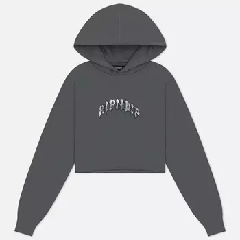 Женская толстовка RIPNDIP Mother Nerm Cropped Hoodie, цвет серый, размер S
