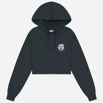 Женская толстовка RIPNDIP So Mushroom Cropped Hoodie, цвет серый, размер M