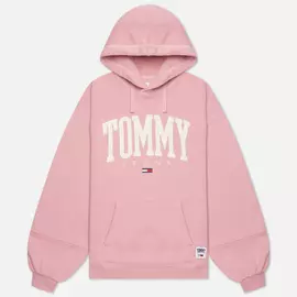 Женская толстовка Tommy Jeans ABO Collegiate Hoodie, цвет розовый, размер XS