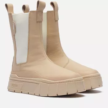 Женские ботинки Puma Mayze Stack Chelsea, цвет бежевый, размер 40.5 EU