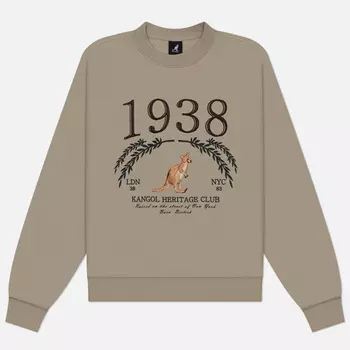 Женская толстовка Kangol Fleece Laurel, цвет бежевый, размер S