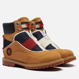 Женские ботинки Timberland x Tommy Hilfiger Heritage EK+ Waterproof, цвет коричневый, размер 38 EU