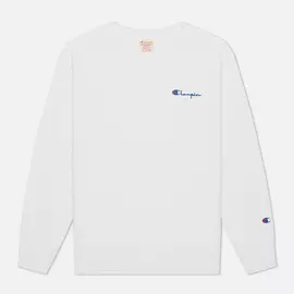 Женская толстовка Champion Reverse Weave Small Script &amp; Logo Sleeve Crew Neck, цвет белый, размер M