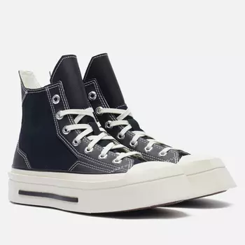 Женские кеды Converse Chuck 70 De Luxe Squared, цвет чёрный, размер 36.5 EU