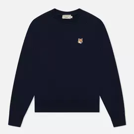 Женская толстовка Maison Kitsune Fox Head Patch, цвет синий, размер L
