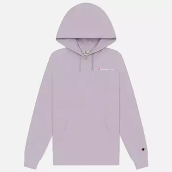 Женская толстовка Champion Small Logo Slim Fit Hoodie, цвет фиолетовый, размер XS