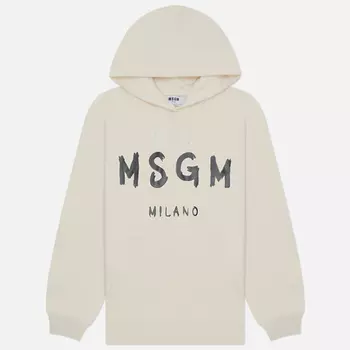 Женская толстовка MSGM Brush Stroke MSGM, цвет бежевый, размер S
