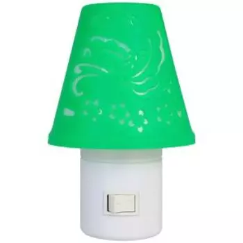 Ночник Camelion NL-194, LED, с выключателем, 220 В, зеленый