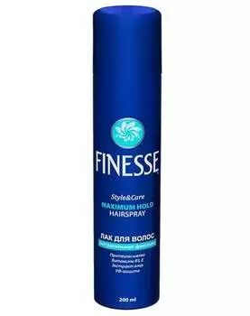 Finesse Лак для волос экстрасильной фиксации, 200 мл (Finesse, Стайлинг)