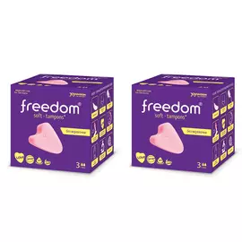 Freedom Набор-сдвойка "Тампоны гигиенические Mini", 2 х 3 шт (Freedom, Тампоны)