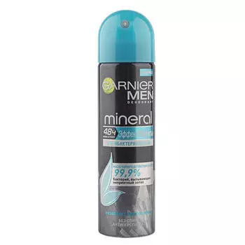 Garnier Дезодорант-спрей "Эффект Чистоты" для мужчин, 150 мл (Garnier, Mineral)