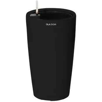Кашпо для цветов Ola Dom Deluxe Long 18 л черный
