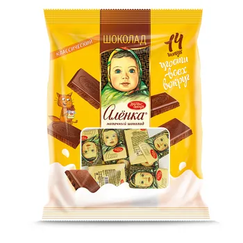 Молочный шоколад Алёнка, Красный Октябрь, 210 гр.