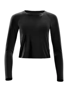 Лонгслив Winshape Functional Light and Soft Cropped Long Sleeve Top AET119LS, черный