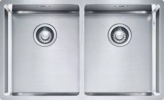 Кухонная мойка 74 см Franke Box BXX 220/120-34-34 127.0370.188, нержавеющая сталь