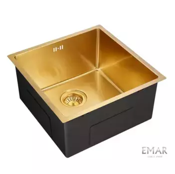 Кухонная мойка Emar Best EMB-112 PVD Nano Golden золото
