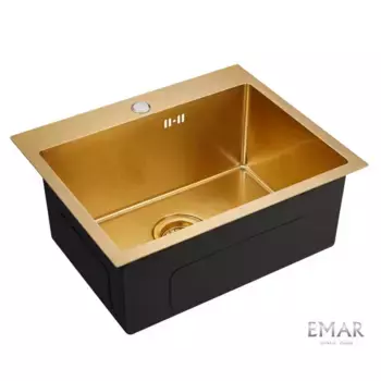 Кухонная мойка Emar Best EMB-115 PVD Nano Golden золото