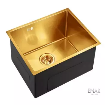 Кухонная мойка Emar Best EMB-123 PVD Nano Golden золото