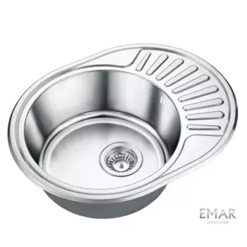 Кухонная мойка Emar Steel 5745 серый