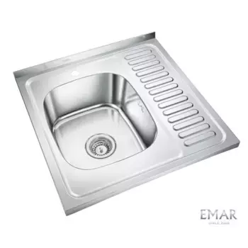 Кухонная мойка Emar Steel T6060LQ серый