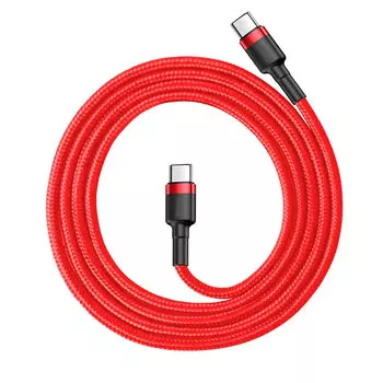 Кабель Baseus Cafule Type-C PD2.0 60W 1м Красный CATKLF-G09