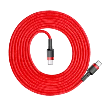Кабель Baseus Cafule Type-C PD2.0 60W 2м Красный CATKLF-H09