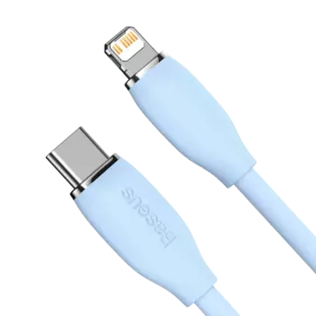 Кабель Baseus Jelly Liquid Type-C - Lightning 20W 2м Синий CAGD020103
