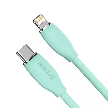 Кабель Baseus Jelly Liquid Type-C - Lightning 20W 2м Зелёный CAGD020106
