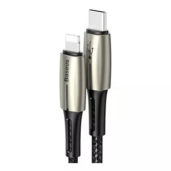 Кабель Baseus Waterdrop Type-C - Lightning PD 18W 1.3м Чёрный CATLRD-01