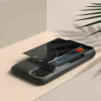 Чехол VRS Design Damda Glide Shield для iPhone 11 Pro Black Marble 907528