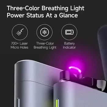 Электронная зажигалка Beebest Plasma Arc Lighter L400 Серая