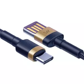 Кабель Baseus Cafule HW Type-C 40Вт 1м Синий CATKLF-PV3
